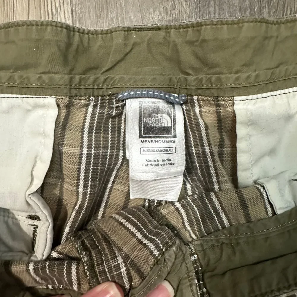The North Face Men's Plaid‎ Cargo Shorts Casual Outdoor Summer Hiking
